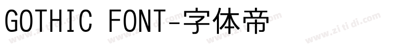 GOTHIC FONT字体转换